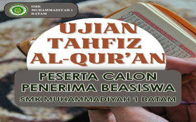 Akhirnya ujian Tahfidz untuk calon penerima beasiswa siswa baru dilaksanakan tgl 5 Agustus 2023